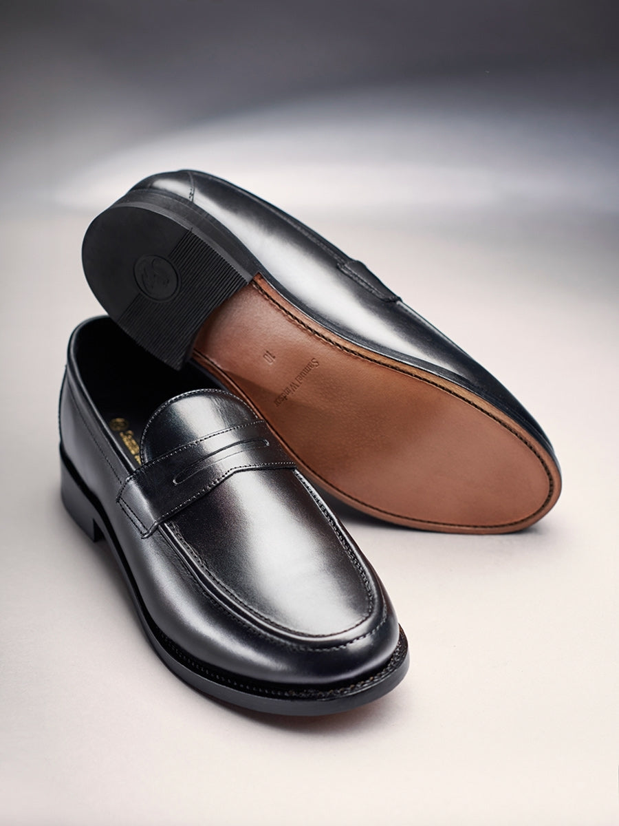 Penny Loafer Black Shoe1